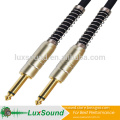 Gold plated braid 6.35 Jack, mono to mono Guitar link, instrument cable, guitar cable